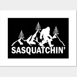 Bigfoot sasquatchin Posters and Art